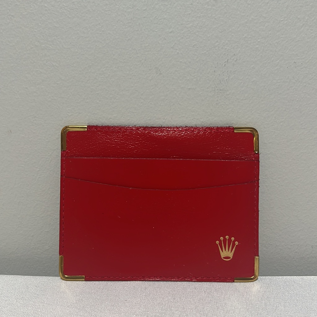 Rolex Burgundy Red Card Holder